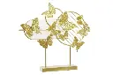 DECORATION METAL 63X9X58,4 BUTTERFLIES GOLDEN     