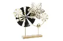 DECORATION METAL 62X9X61,6 MODERN BLACK           